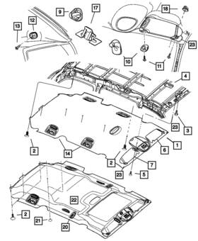 5028203aa Mopar Genuine Roof Rail Clip