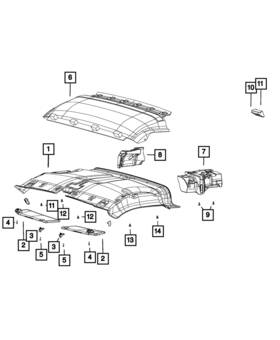68579753aa Mopar Genuine Roof Bracket Upper