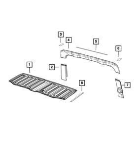 6cd69tx7af Mopar Genuine Headliner