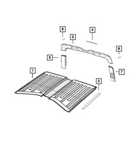 6cd70tx7ad Mopar Genuine Headliner