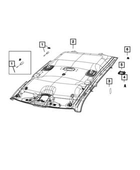 6dq991c1ac Mopar Genuine Speaker Grille