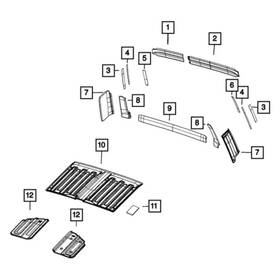 6lh67tx7ab Mopar For Jeep Gladiator 2020-2022 Headliner