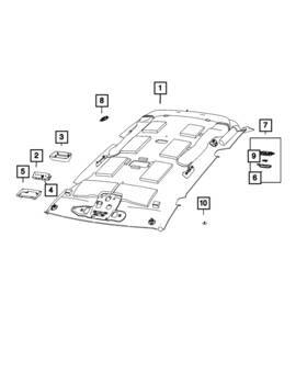 Mopar 6qw081daac Genuine Headliner