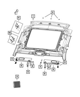 Mopar 6zp75ps4ac Genuine Headliner