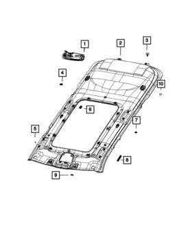 7hq50sd4ab Mopar Genuine Headliner