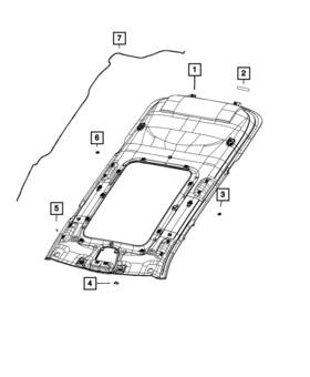 7kj60tx7aa Mopar Genuine Headliner