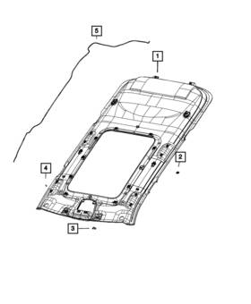 Mopar 7qc68wt3aa Genuine Headliner