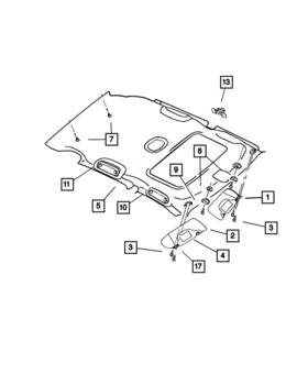 Mopar Sn99xdbaa Genuine Headliner Fastener