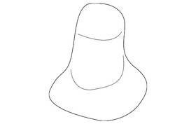 01553-05311 Nissan Genuine Headliner Clip