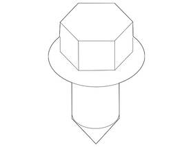 01553-09951 Nissan Genuine Pkg Tray Trim Clip