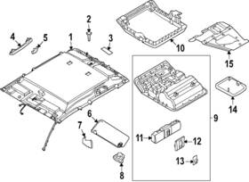73988-9bu0a Nissan Genuine Headliner Cap