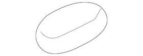739c5-4ba0a Nissan Genuine Headliner Hole Cover