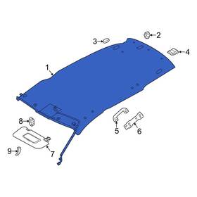 739105ht1a Nissan Oe For Rogue 2019-2020 Headliner