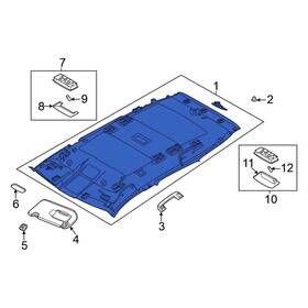 739106rr2a Nissan Oe For Rogue 2023 Headliner
