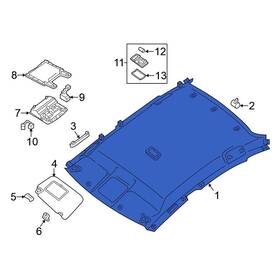 739109an3b Nissan Oe For Sentra 2015-2019 Headliner