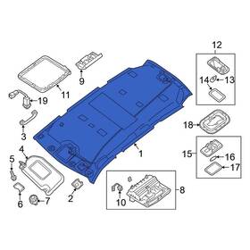 739109pp3a Nissan Oe For Pathfinder 2019 Headliner