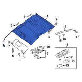 739b09fv9b Nissan Oe Headliner