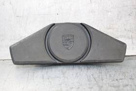477419669 Porsche 924 2 Spoke Steering Wheel Cap Horn Pad Original Black Oem Lm69