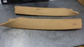 Porsche 7l5867233p 03-10 Cayenne 955 Front A Pillar Interior Trim Panel Alcantara Set Lm07