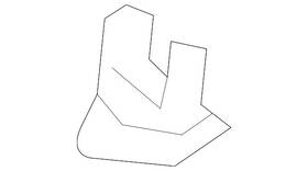 9p1-871-727-1e0 Porsche Genuine 2012-2024 911 - Front Headliner Stopper