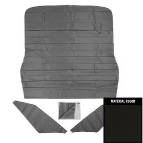 67fh100bn Pui Interiors New Standard Perforated Headliner Black Fits Pontiac Firebird