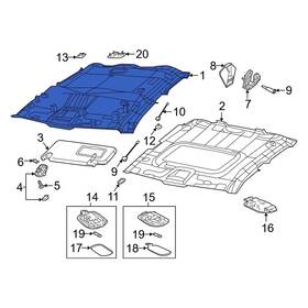 6ry91tx7ae Ram Oe For 1500 2020-2021 Headliner