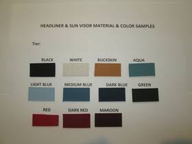Rem Pon-hlr-258 New Headliner For 1957 Pontiac Star Chief 2 Door Hardtop Model Tier Pattern