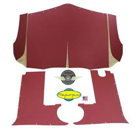 Repops It169 1941-1949 International Truck Kb6-kb14 Headliner And Side Panels Maroon