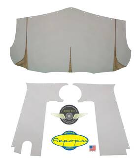 Kb6-kb14 Repops It171 1941-1949 International Truck Headliner And Side Panels Off White