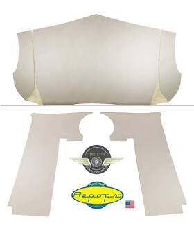 Repops It237 1937 1938 1939 1940 International D-series Headliner And Interior Panels Off White