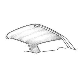 Hl-fm-cp-65-wt Scott Drake 1965-1970 Coupe Headliner White