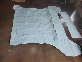 Hl-fn-ht-63-ao Scott Drake Aqua Headliner 1963-65 Fairlane 2 Door Hardtop New