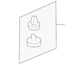94415fa000mk Subaru Genuine Headliner Clip