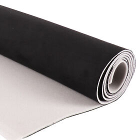 Lahfs074blk60054 Suede Black Headliner Fabric Foam Backed Automotive Roof Replace Repair 84inchx60inch