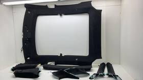 1039464-02-c Tesla 2016-2020 Model S Set Of Ceiling Headliner Sunvisor Upper A B C-pillar