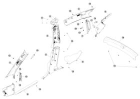 1086269-01-n Tesla Oem Rear Headliner Right Hand Assembly Model 3 17-23