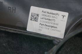 1896263-59-c Tesla Rear Right Headliner Trim Panel Alcantara Oem Cybertruck 2024