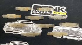 In5450z The Parts Place Inc. 70-73 Gm F Body / Fullsize Pontiac Chevy Olds Headliner Bow Clips - 10pc