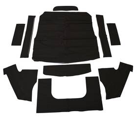 300828976 Tmi Air Cooled Vw 1968-1972 Beetle Headliner Without Sunroof Vinyl 6 Bow - Black