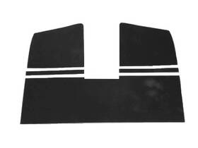 Tmi 383931976 1965 1974 Vw Bus Single Cab Black Perforated Vinyl Headliner Kit 2-bow