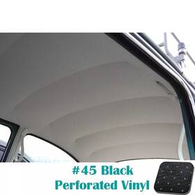 20-1102-45 Tmi Products 1947 - 67 Volkswagen Bug Black Perf. Vinyl Easy Install Headliner With Post Mat
