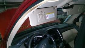 268-11112l Toyota Driver Left Sun Visor Without Illumination Fits 01-03 Highlander 10275392