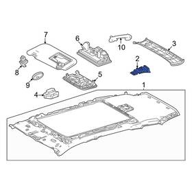 6243730080 Toyota Oe Right Headliner Insulator