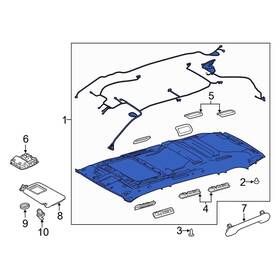633000e903b0 Toyota Oe For Highlander 2017-2018 Headliner