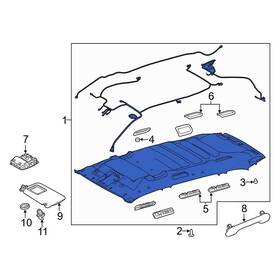 633000e907a0 Toyota Oe For Highlander 2019 Headliner