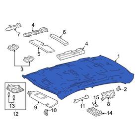 6331002d80b1 Toyota Oe For Corolla 2014-2016 Headliner