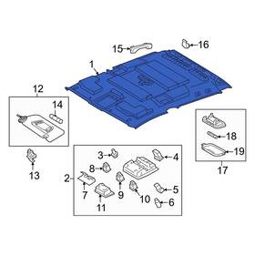 6331004510c0 Toyota Oe For Tacoma 2016-2017 Headliner