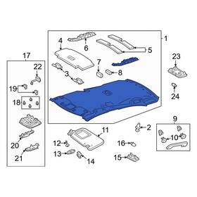 6331012p70c1 Toyota Oe For Corolla 2023 Headliner