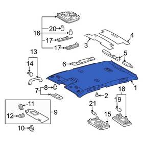 6331047080b0 Toyota Oe For Prius 2010-2015 Headliner
