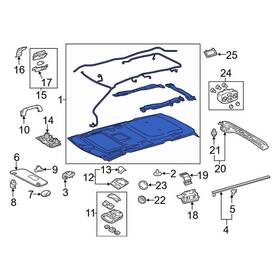 6332008987b1 Toyota Oe For Sienna 2013-2014 Headliner